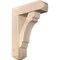 Ekena Millwork Olympic Craftsman Smooth Bracket w/ Offset Brace, Douglas Fir, 7 1/2"W x 24"D x 32"H BKT0806X24X32OLY04SDF - alternate 1